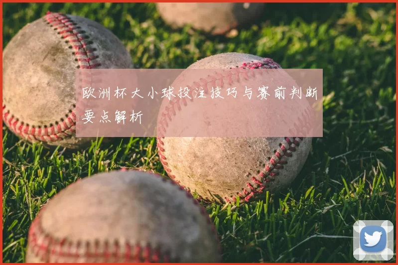 欧洲杯大小球投注技巧与赛前判断要点解析
