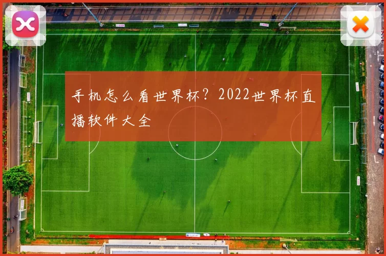 手机怎么看世界杯？2022世界杯直播软件大全